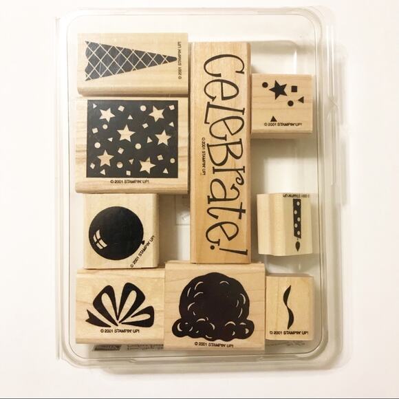 Stampin’ Up Retired 2001 Perfect Party set of 9 - Picture 3 of 4